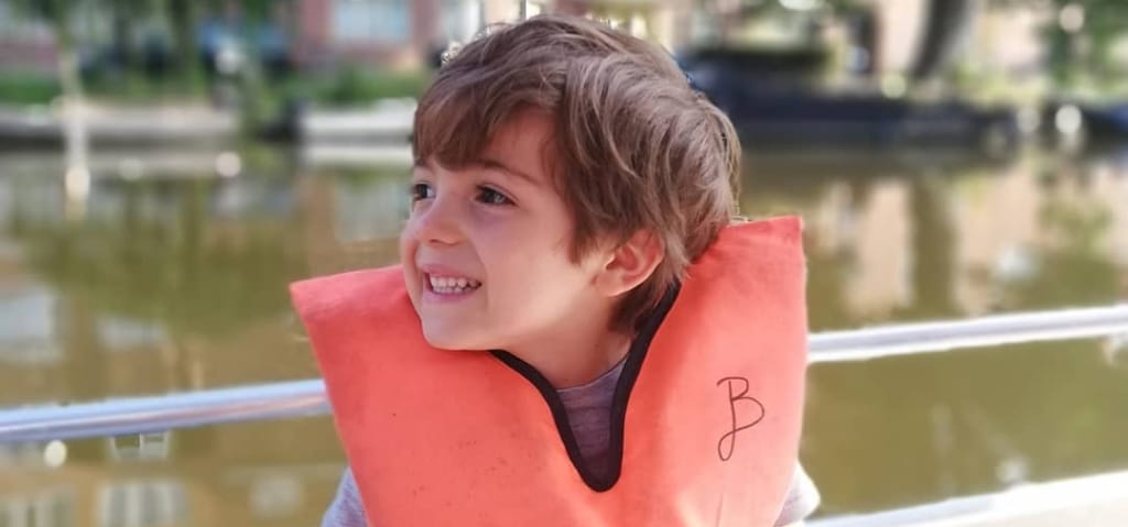 Giubbotto di salvataggio bambino barca Amsterdam